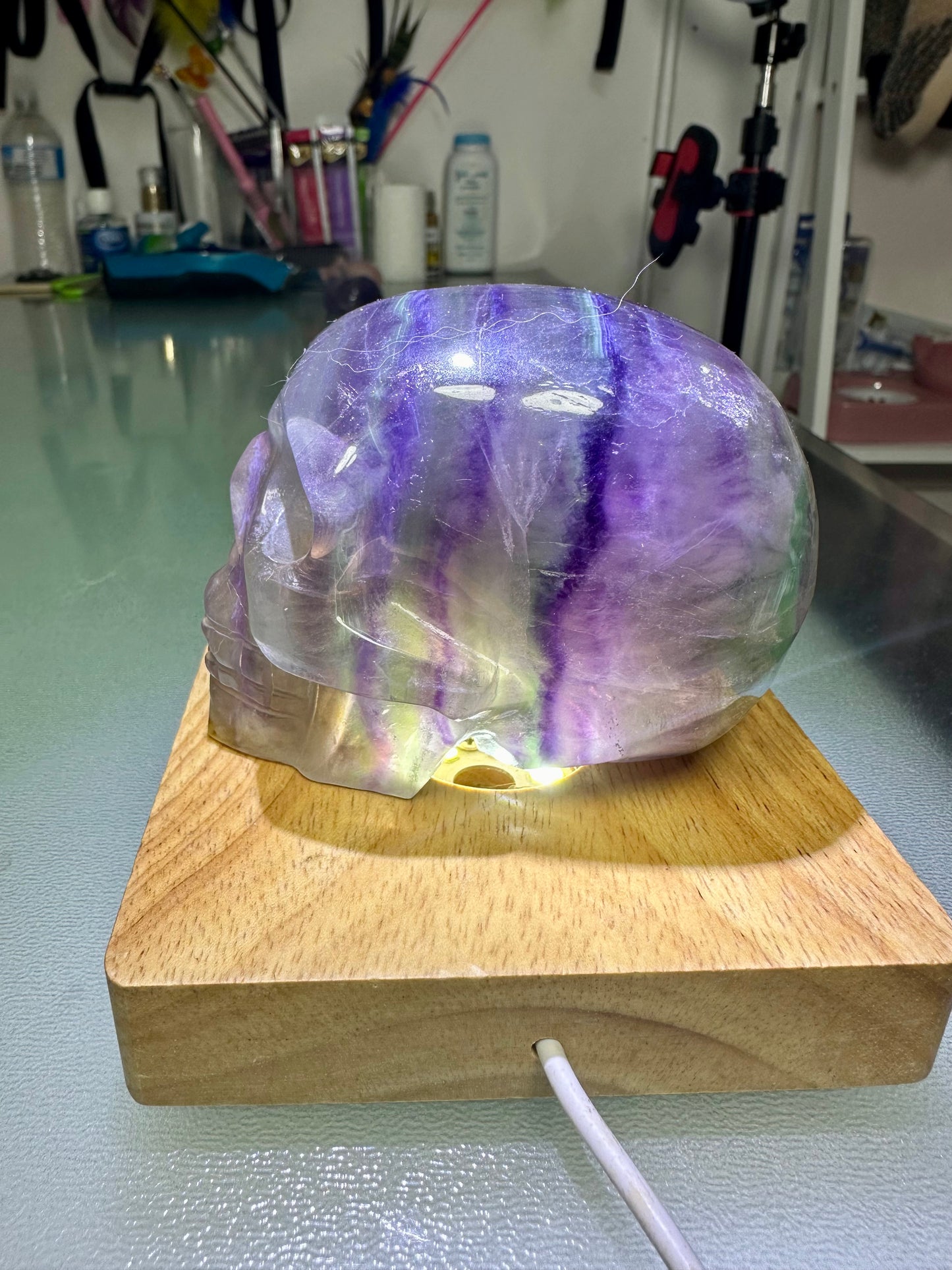 Fluorite Skull