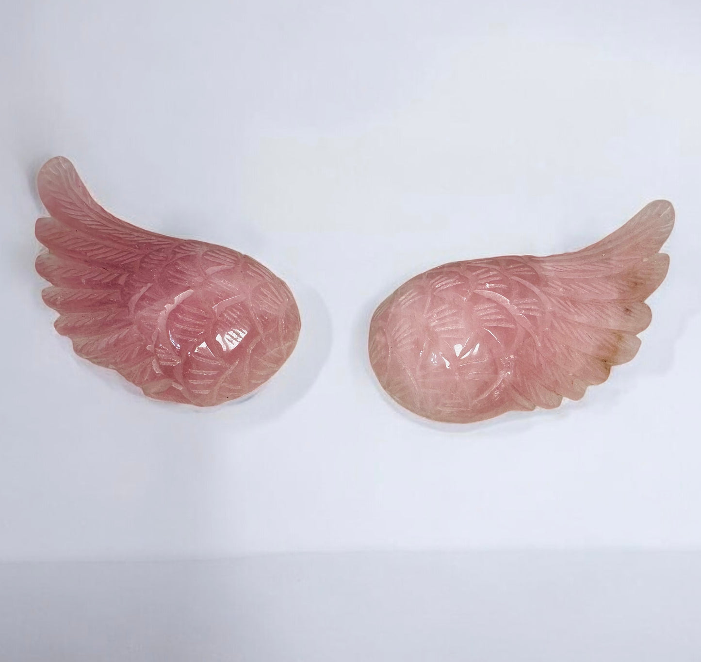 Rose Quartz Angel Wings