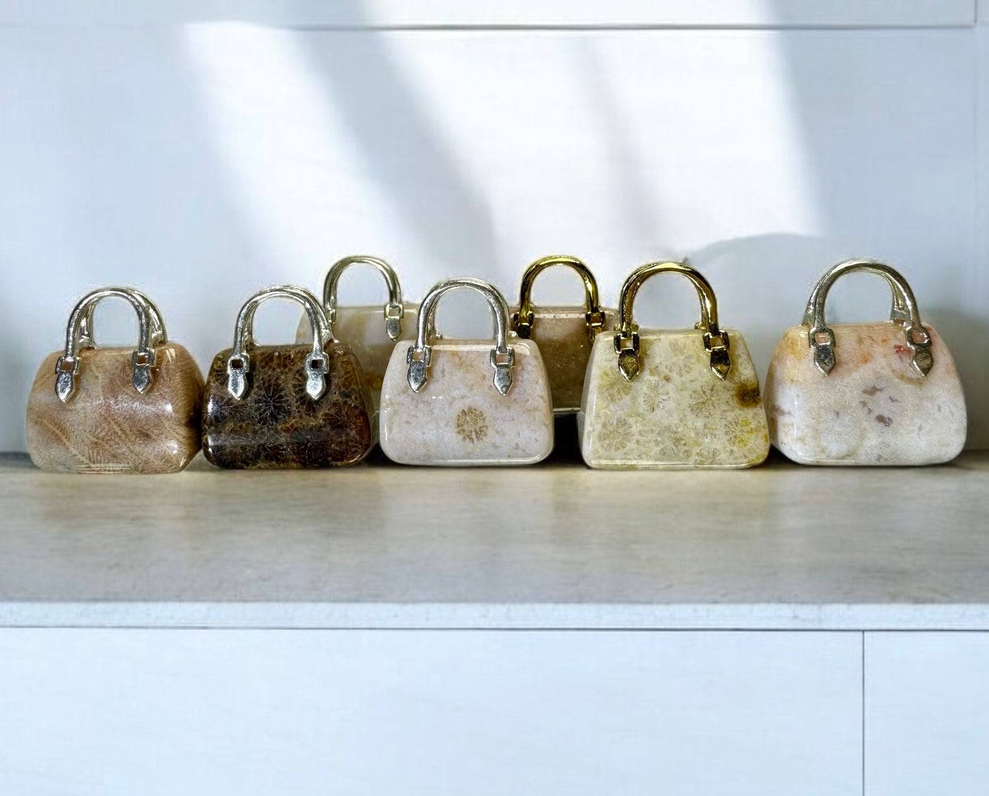 Fossil Coral Shell Handbags