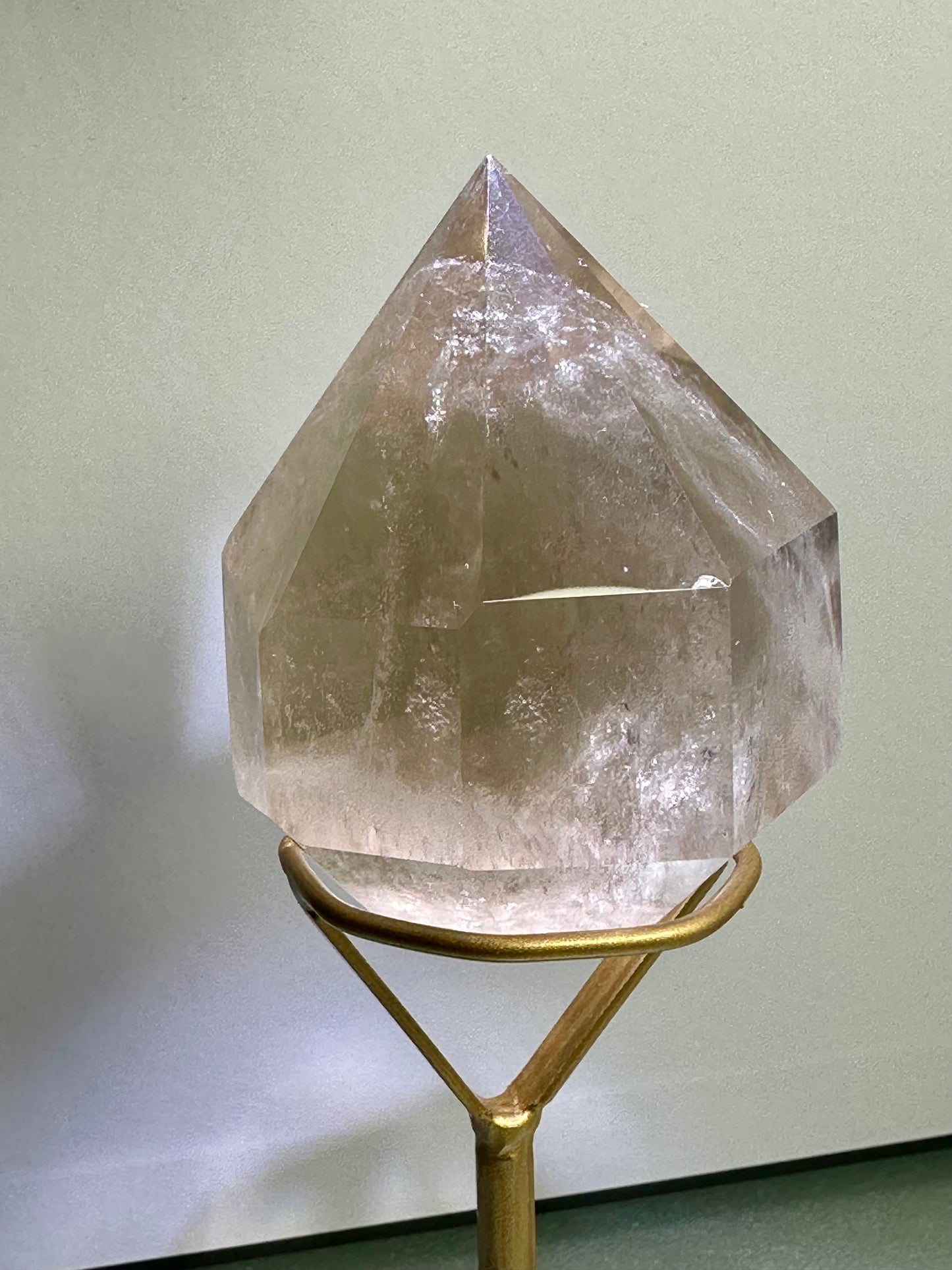 Smokey Quartz Diamond on stand