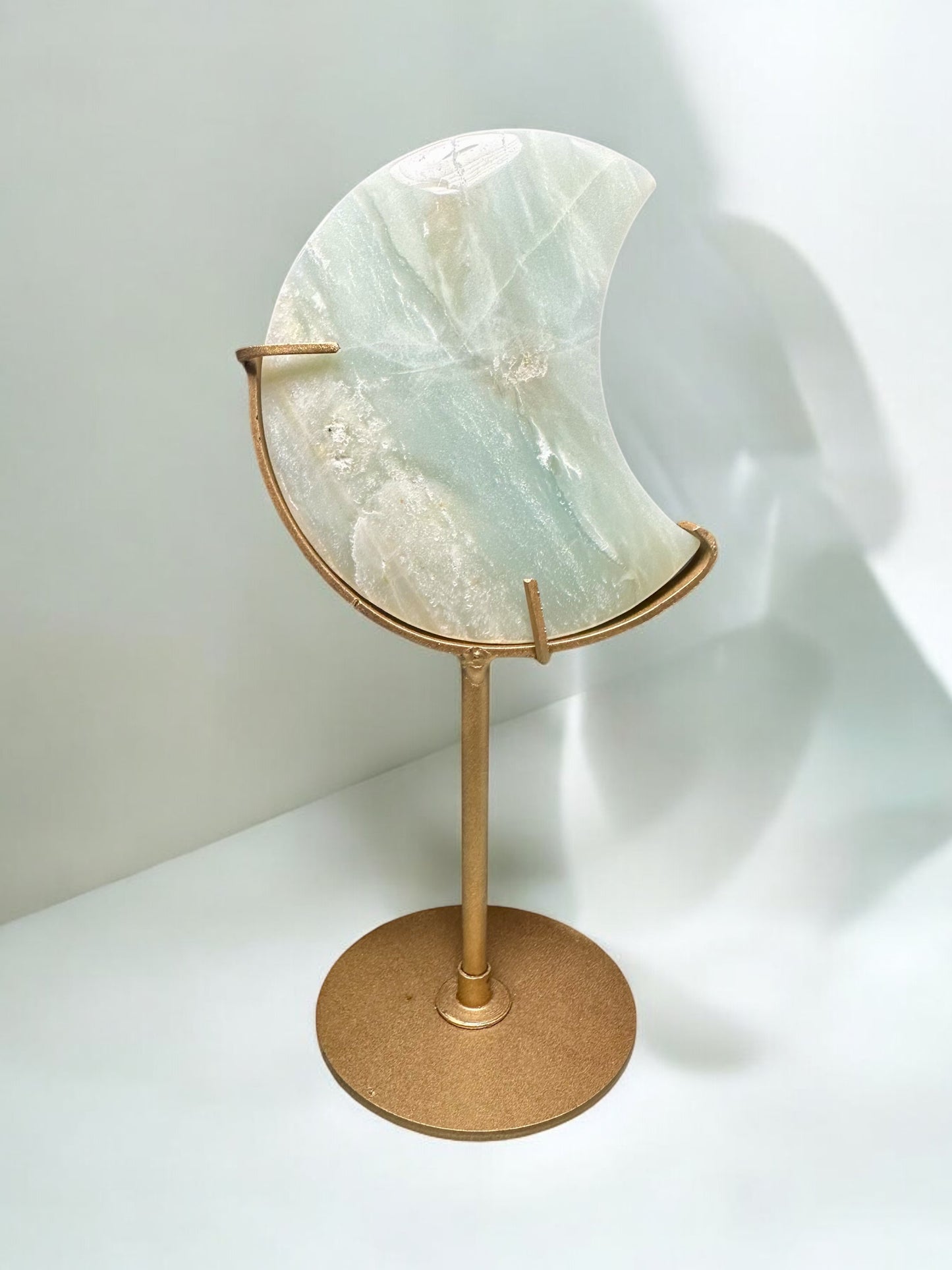 Calcite Crystal Moon (on stand)