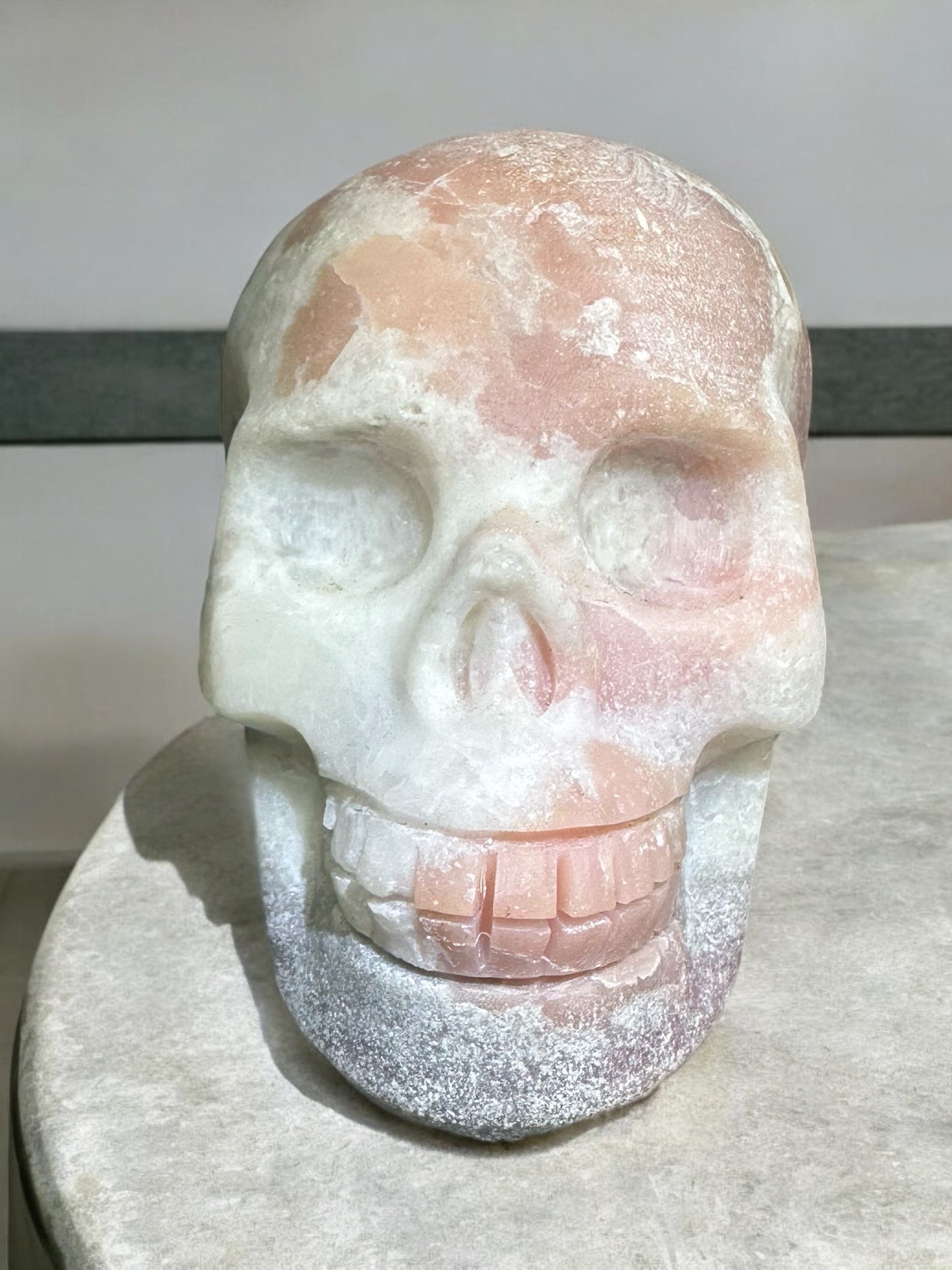 Pink Opal Skull