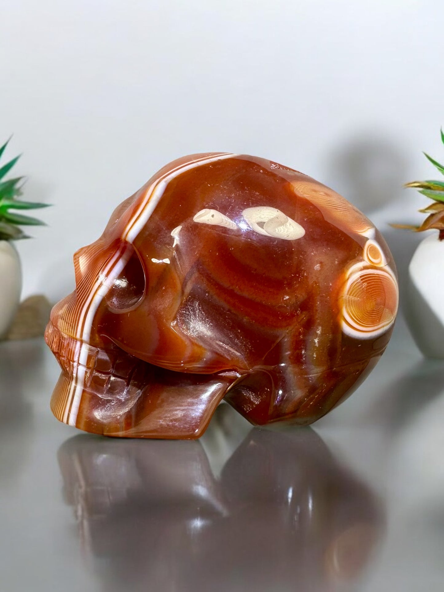 Carnelian Skull