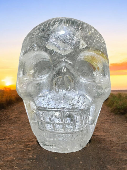 Clear Quartz Skull