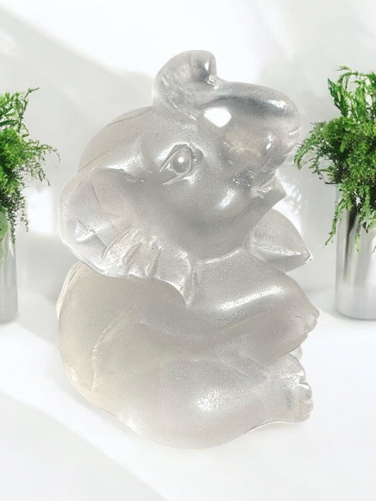 Clear Quartz Elephant