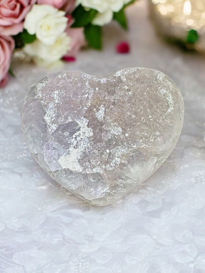 Rainbow Amethyst Heart from Brazil