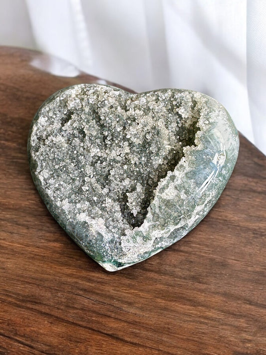 Rainbow Amethyst Heart from Brazil