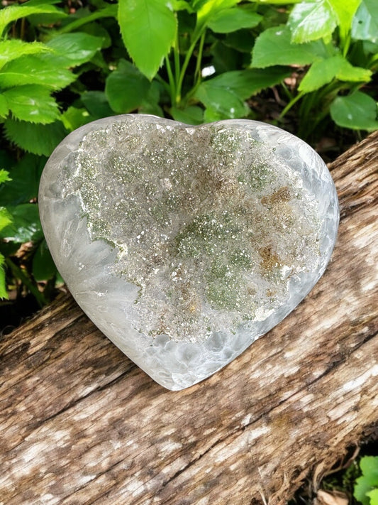 Rainbow Amethyst Heart from Brazil