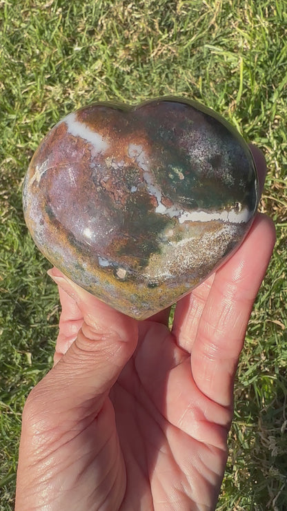 Ocean Jasper Heart