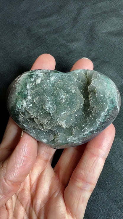 Rainbow Amethyst Heart from Brazil