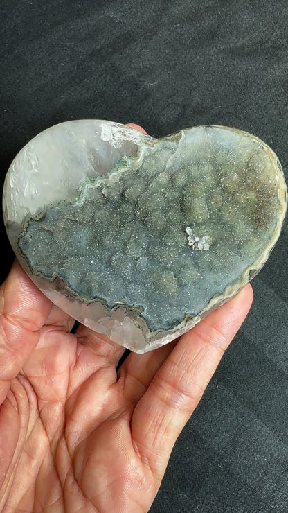 Rainbow Amethyst Heart from Brazil